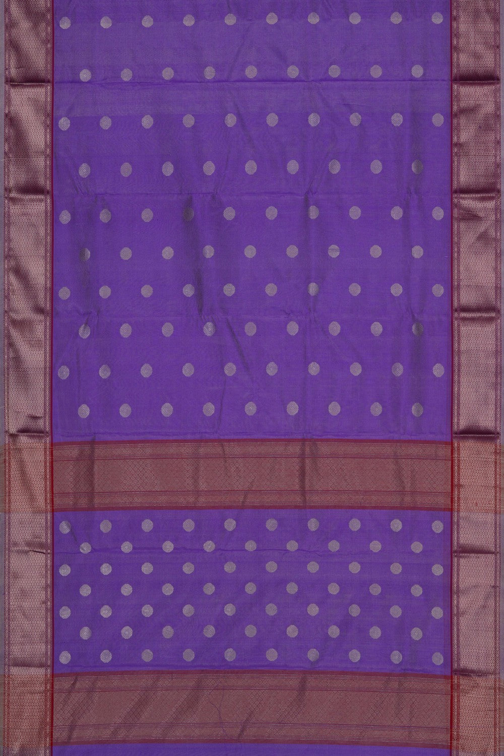 Image of Chanderi Tissue Silk Purple Saree